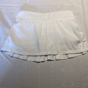 Ivivva white set the pace skirt